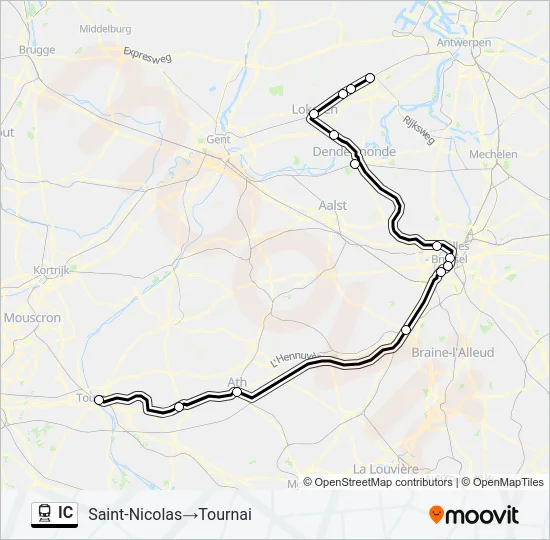 IC Train Line Map
