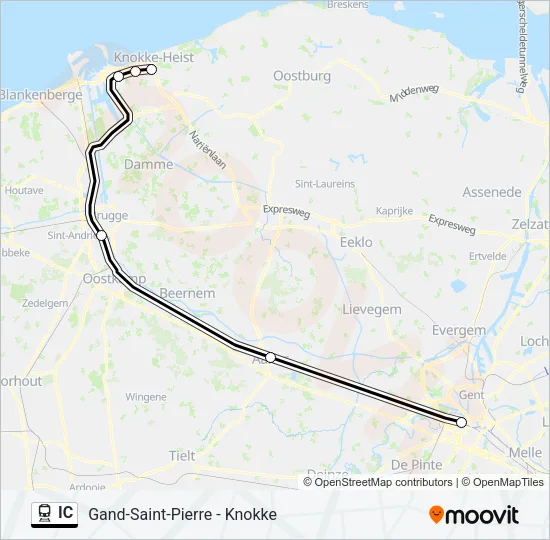 IC Train Line Map