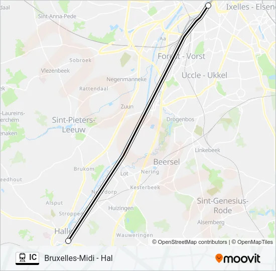 IC Train Line Map