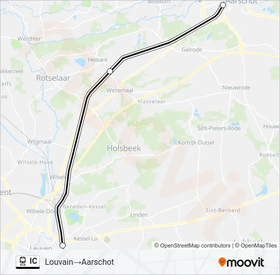 IC Train Line Map