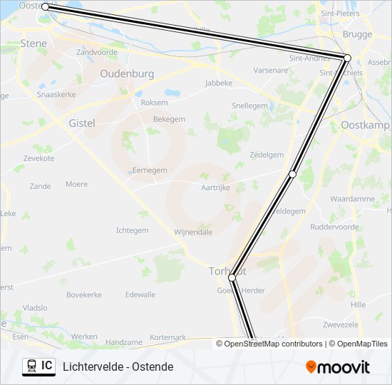 IC train Line Map