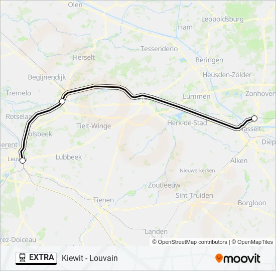 EXTRA Train Line Map