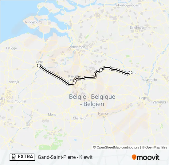 EXTRA Train Line Map