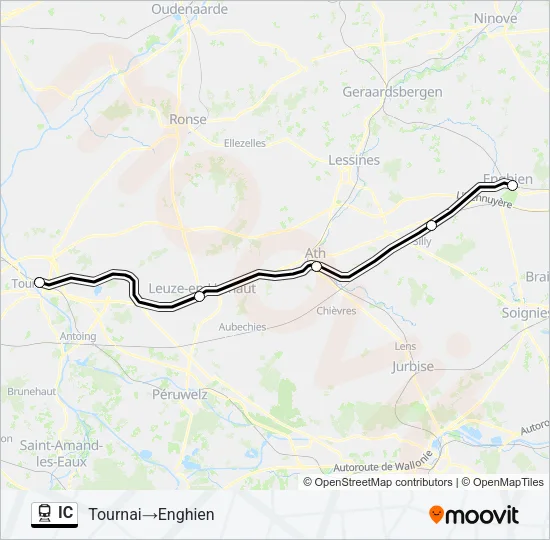IC Train Line Map