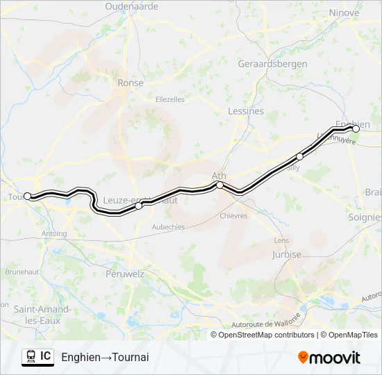 IC Train Line Map