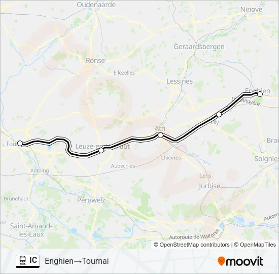 IC Train Line Map
