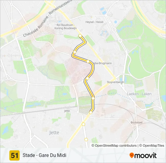 51 Light Rail Line Map