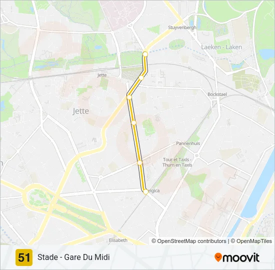 51 Light Rail Line Map