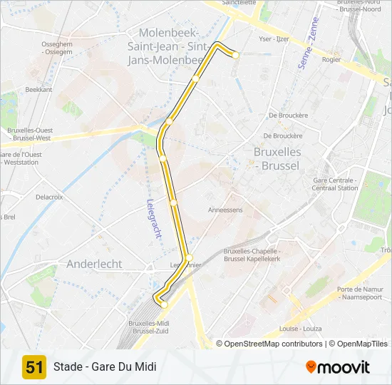 51 Light Rail Line Map