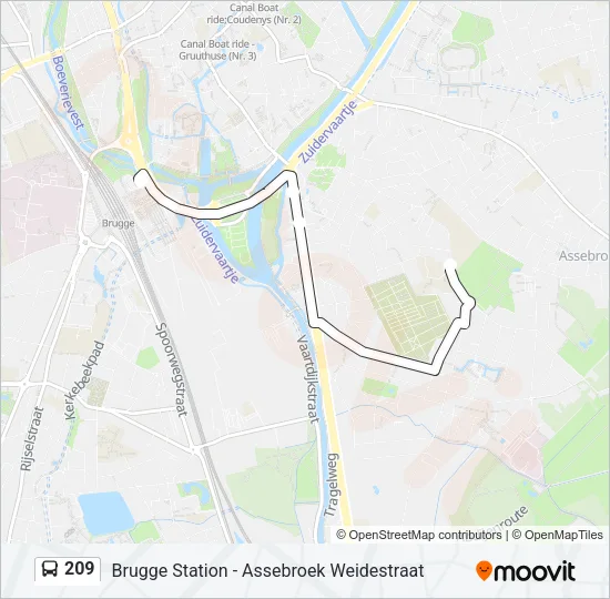 209 Bus Line Map