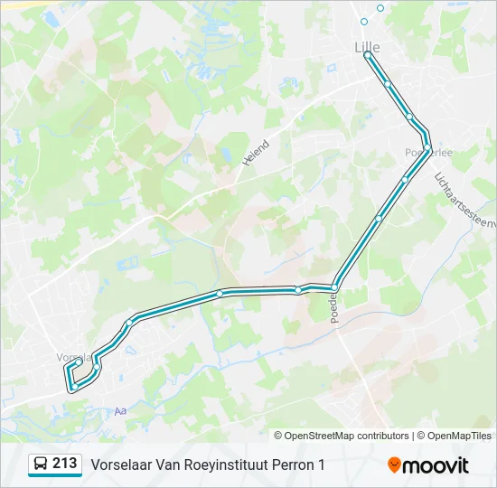 213 Bus Line Map