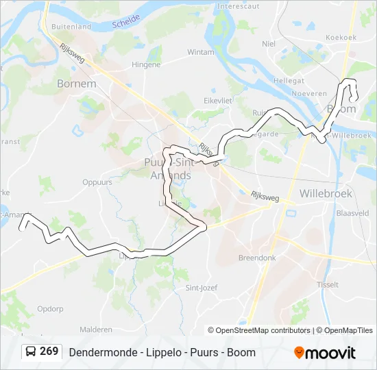 269 Bus Line Map