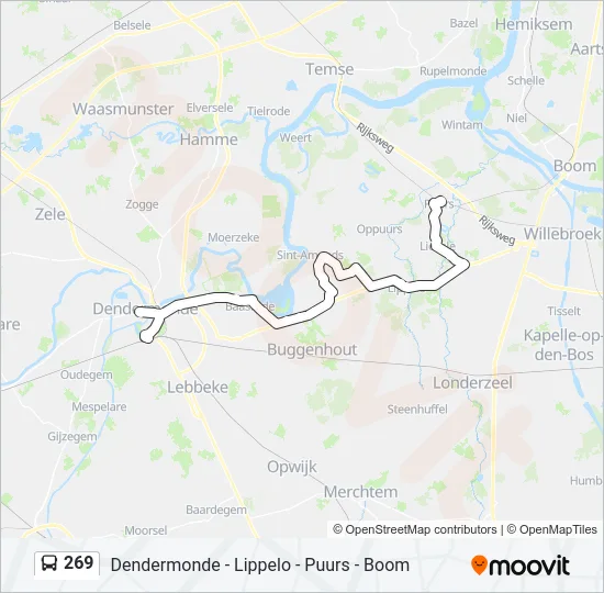 269 Bus Line Map
