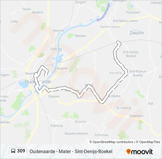 309 Bus Line Map