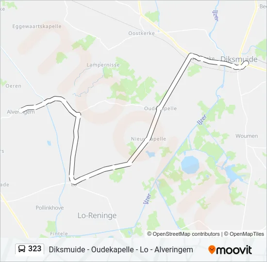 323 Bus Line Map