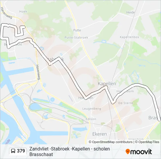 379 Bus Line Map