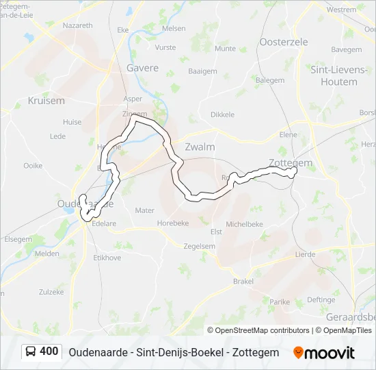 400 Bus Line Map