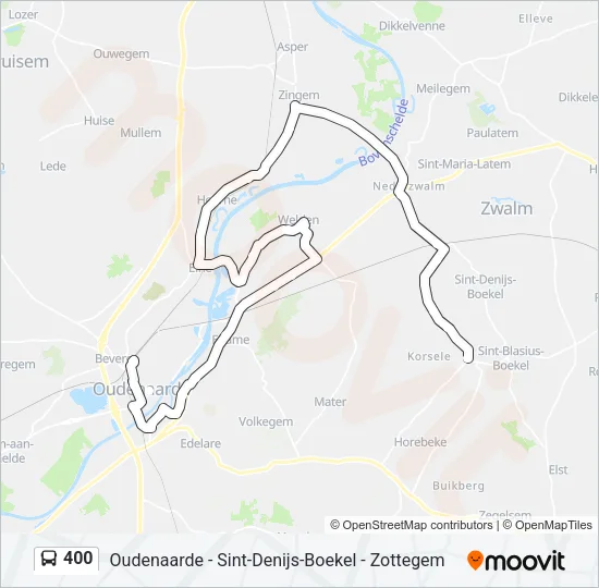 400 Bus Line Map