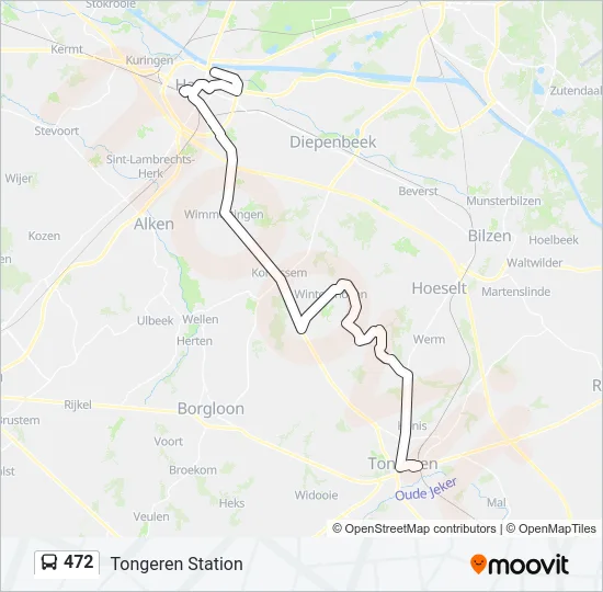 472 Bus Line Map