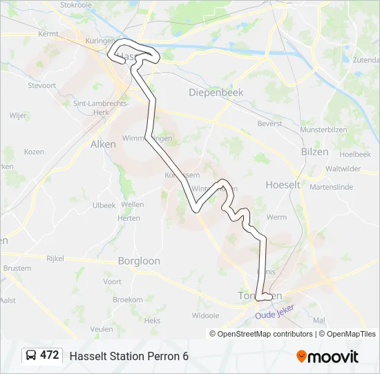 472 Bus Line Map