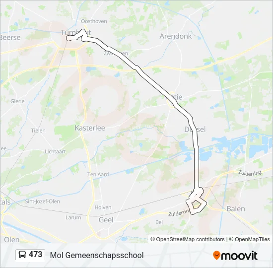 473 Bus Line Map