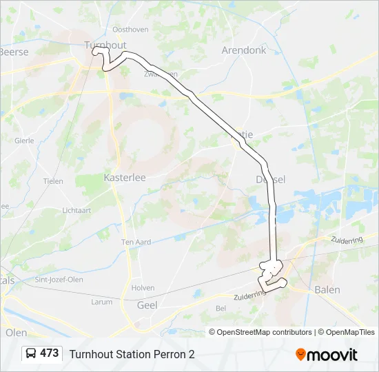 473 Bus Line Map