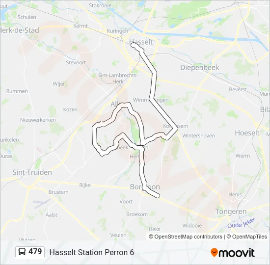 479 Bus Line Map