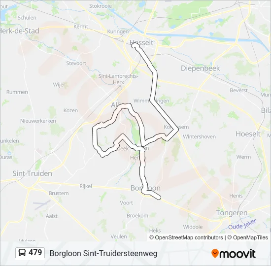 479 Bus Line Map