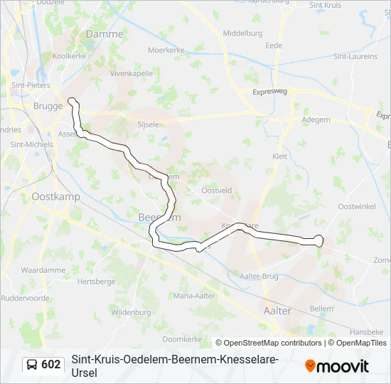 602 Bus Line Map