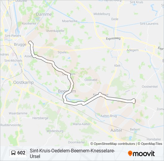 602 bus Line Map