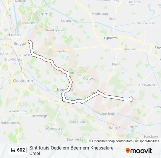 602 Bus Line Map