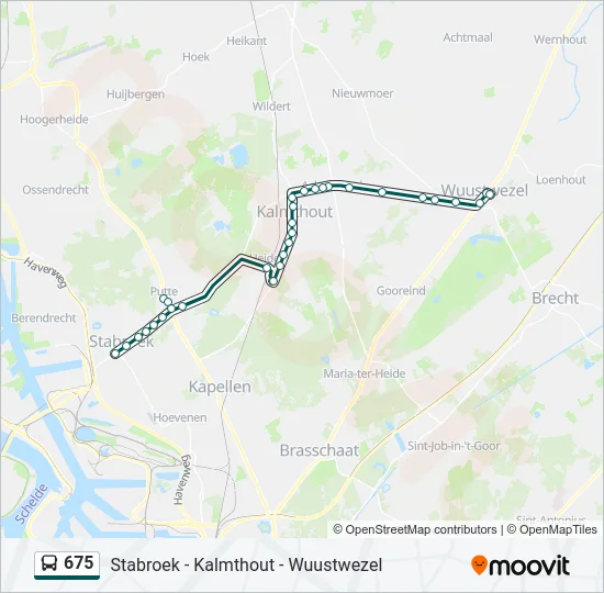 675 Bus Line Map