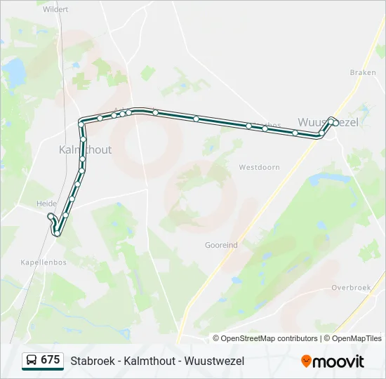 675 Bus Line Map