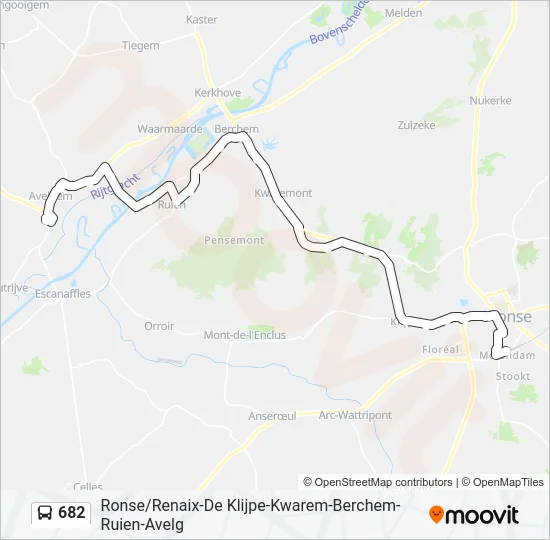 682 Bus Line Map