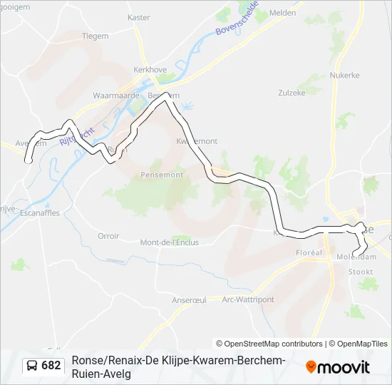 682 Bus Line Map