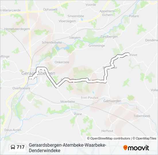 717 Bus Line Map