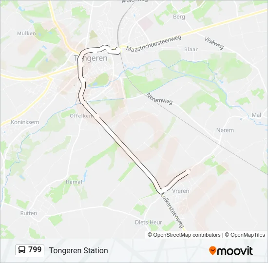 799 Bus Line Map