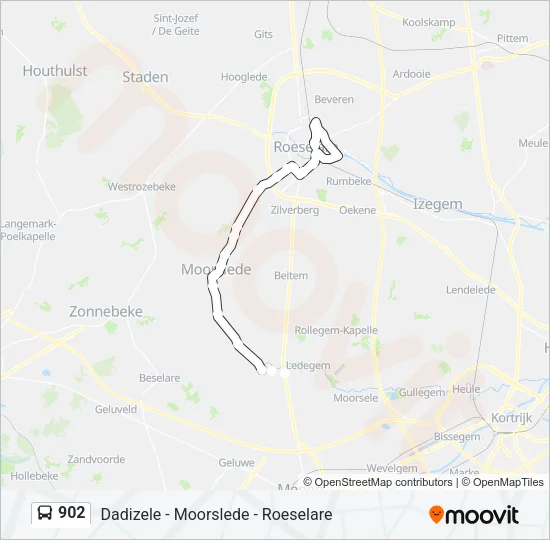 902 Bus Line Map