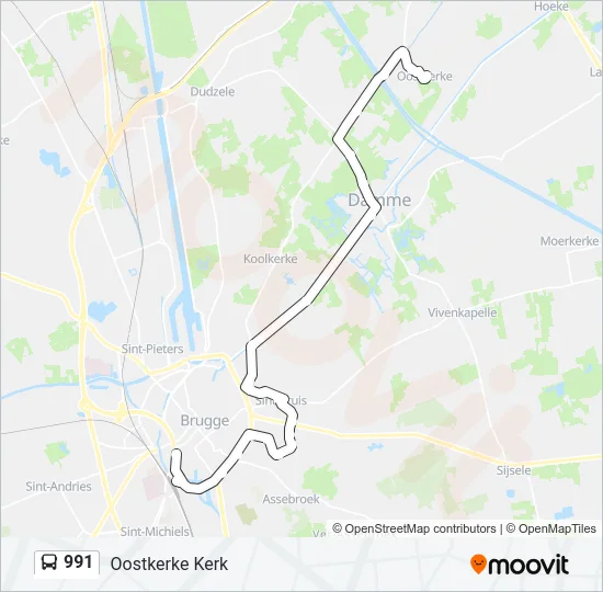 991 Bus Line Map
