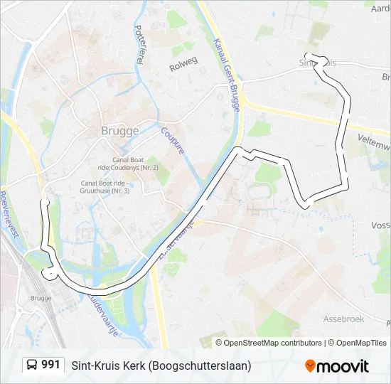 991 Bus Line Map