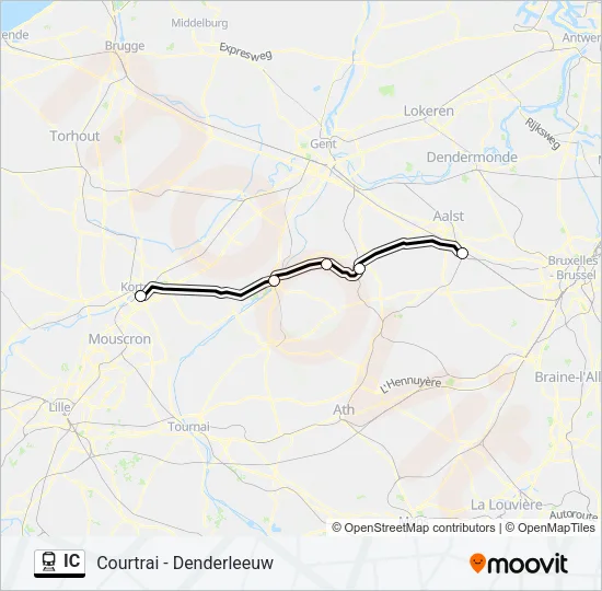 IC Train Line Map