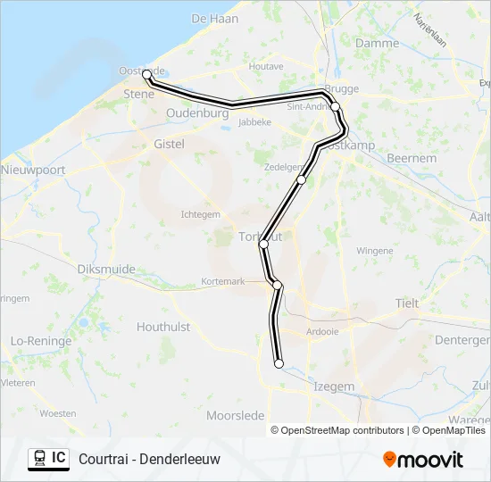 IC Train Line Map