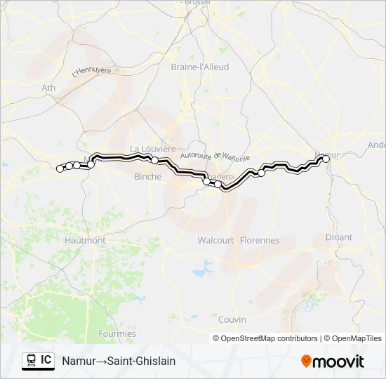 IC Train Line Map