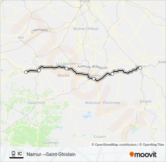 IC Train Line Map