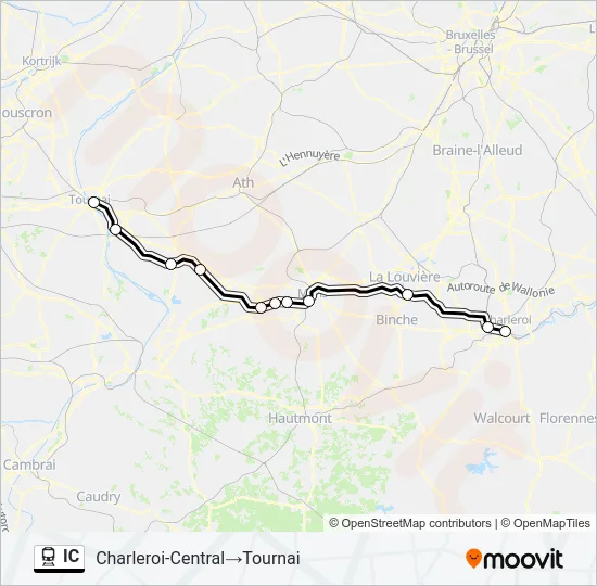 IC Train Line Map
