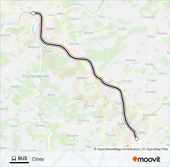 BUS Line Map