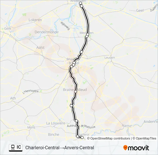 IC Train Line Map