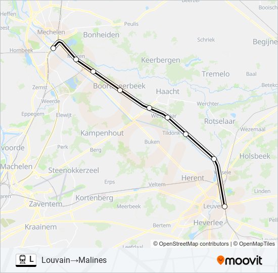 L train Line Map