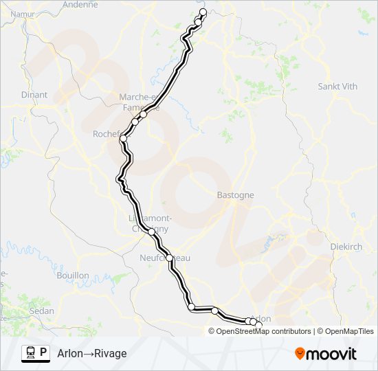 P Train Line Map