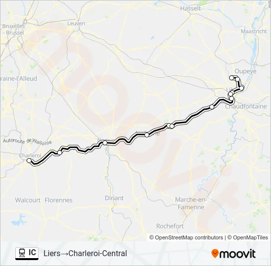 IC Train Line Map